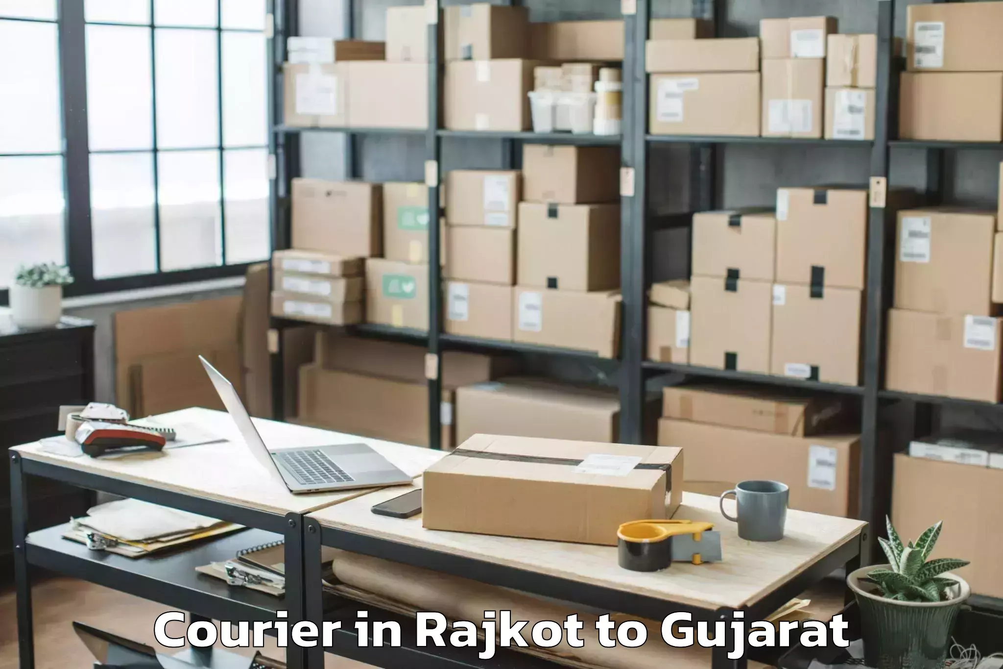 Hassle-Free Rajkot to Shri Govind Guru University Go Courier